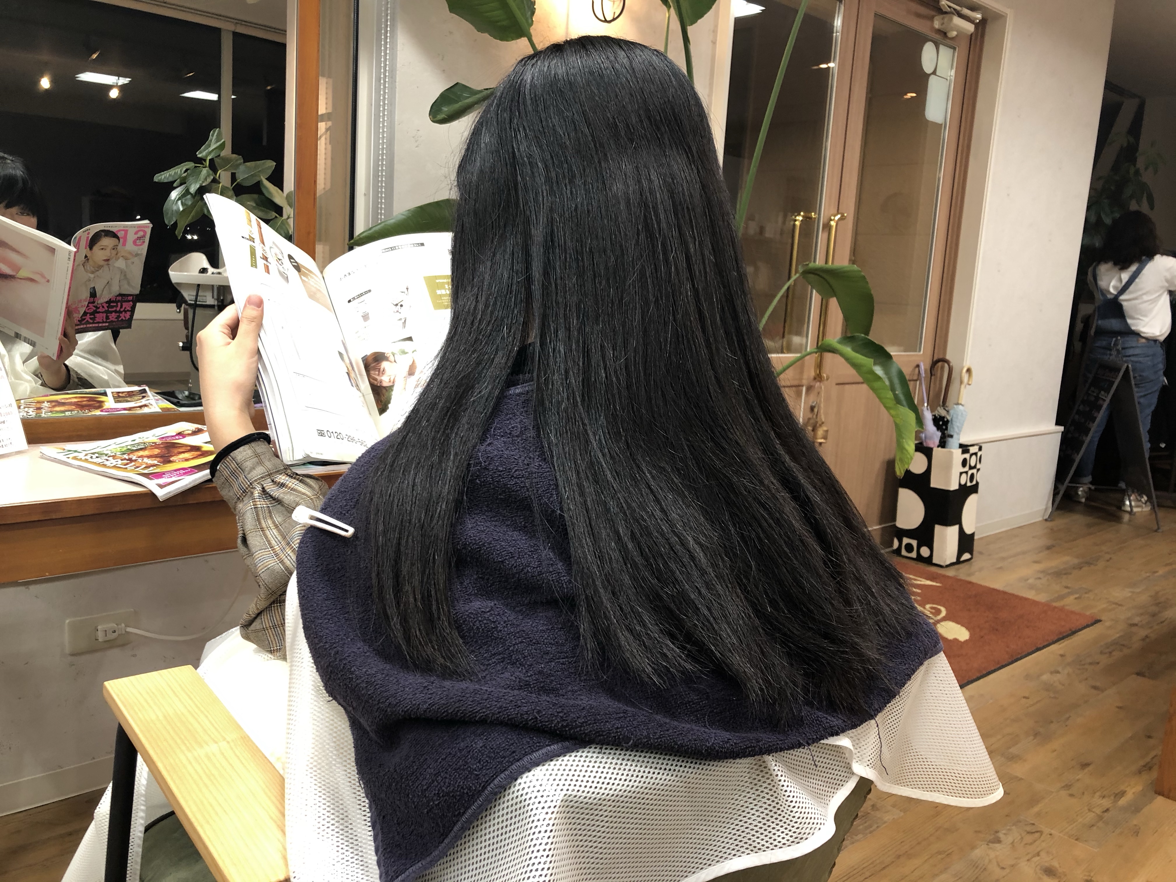黒髪ロングにデジタルパーマ 美容室ヘアノンナ齋藤のブログ
